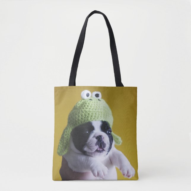 Bolso De Tela Bulldog francés (Anverso)
