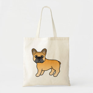 Bolso De Tela Bulldog Francés Cartoon Adorable Perro Ciervo