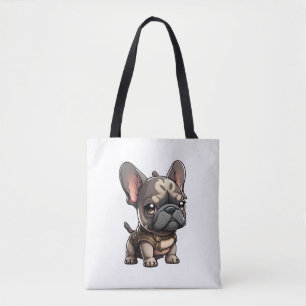 Bolso De Tela Bulldog francés Chibi