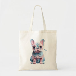 Bolso De Tela Bulldog francés con arte de corte de papel de mari