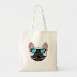 Bolso De Tela Bulldog francés con gafas de sol