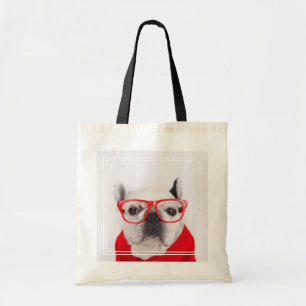 Bolso De Tela Bulldog francés con gafas y camisetas
