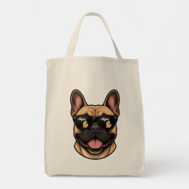 Bolso De Tela Bulldog Francés de Michigan con Gafas de Sol