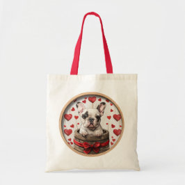 Bolso De Tela Bulldog francés de San Valentín