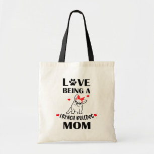 Bolso De Tela Bulldog francés dulce mamá perro cachorro regalo F