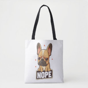 Bolso De Tela Bulldog francés Nope