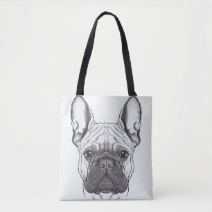 Bolso De Tela Bulldog francés Perro naturaleza salvaje Ilustraci