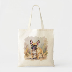 Bolso De Tela Bulldog francés Tan Perro Cute Frenchie de color f