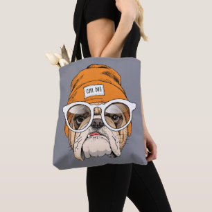 Bolso De Tela Bulldog fresco del inconformista