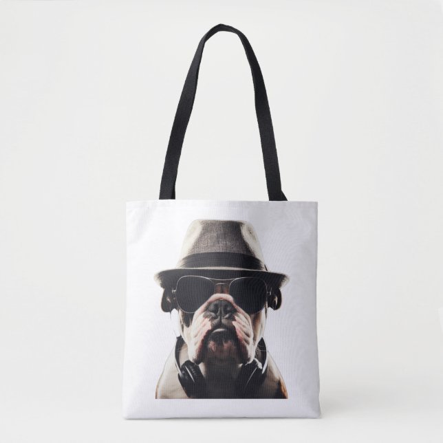 Bolso De Tela Bulldog Guay (Anverso)