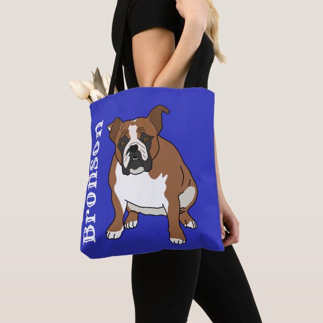 Bolso De Tela Bulldog inglés (Detalle)