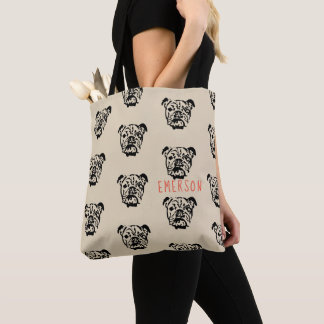 Bolso De Tela Bulldog inglés