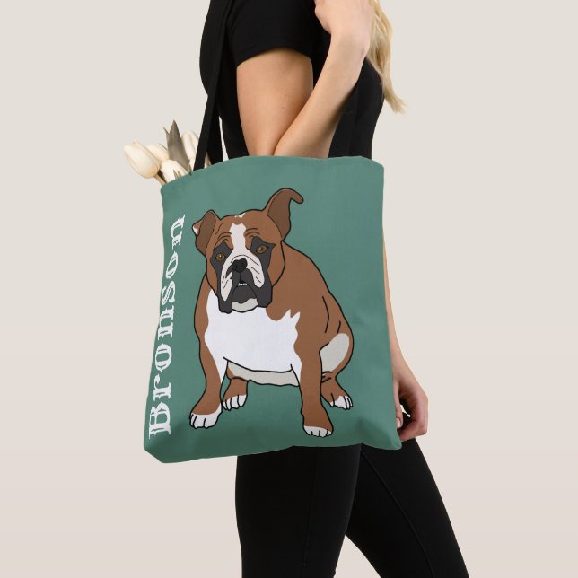 Bolso De Tela Bulldog inglés (Detalle)