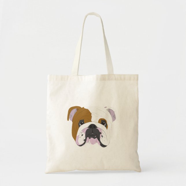 Bolso De Tela Bulldog inglés (Frente)