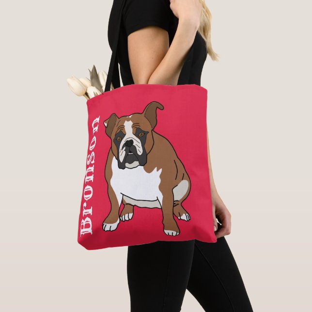 Bolso De Tela Bulldog inglés (Detalle)
