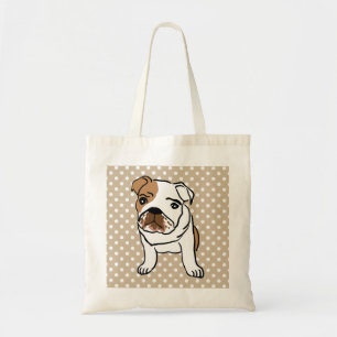 Bolso De Tela Bulldog inglés muy lindo