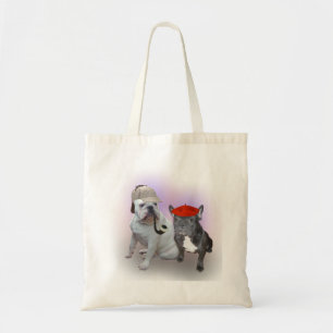 Bolso De Tela Bulldog inglés y bulldog francés