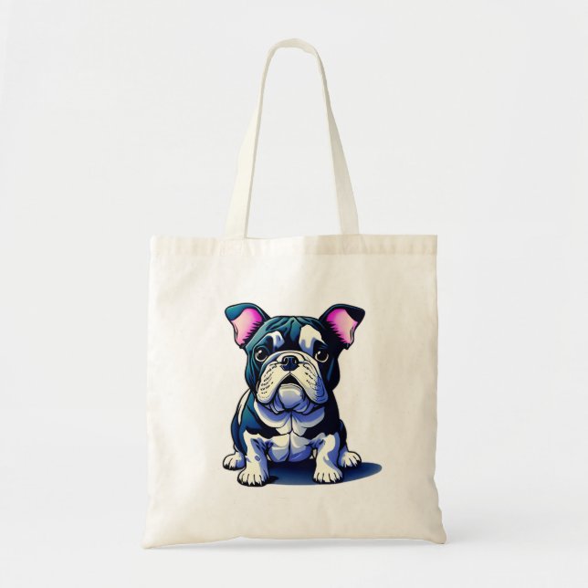 Bolso De Tela Bulldog lindo (Frente)