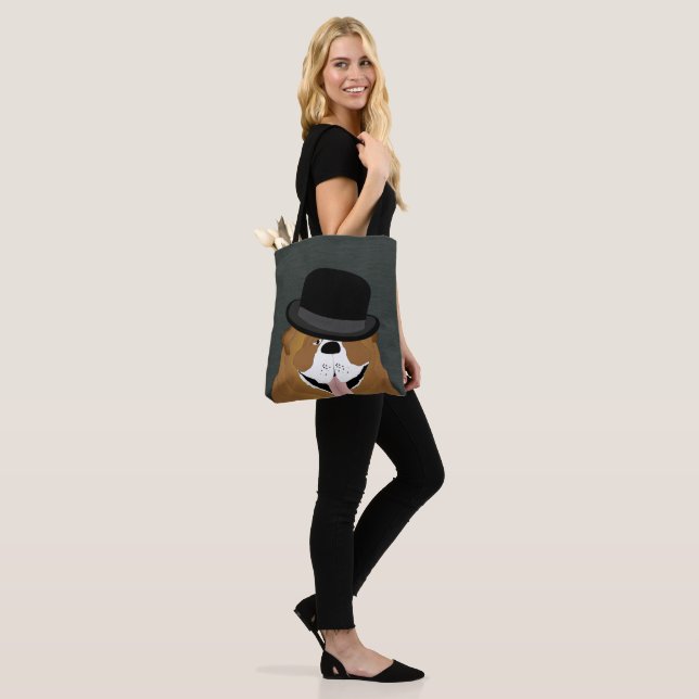 Bolso De Tela Bulldog Tote Bag (Puesto)