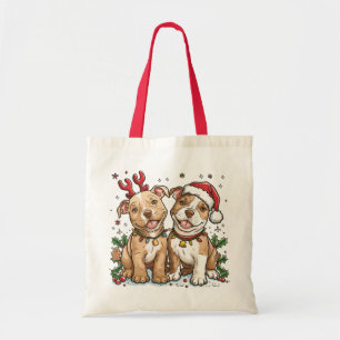 Bolso De Tela Bulldoges navidades