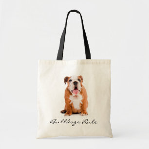 Bolso De Tela Bulldoges Regla Canvas de presupuesto de cachorro 