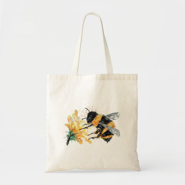 Bolso De Tela Bumble Abeja Polen (Frente)