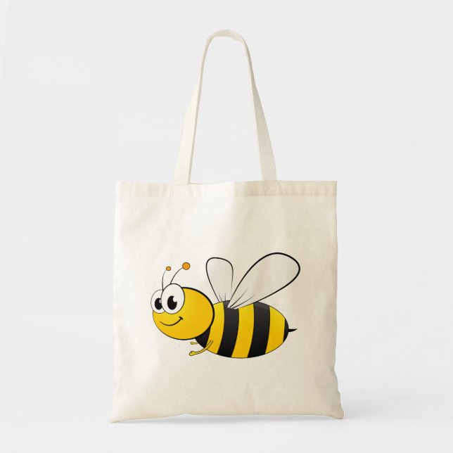 Bolso De Tela Bumble Bee animado (Frente)