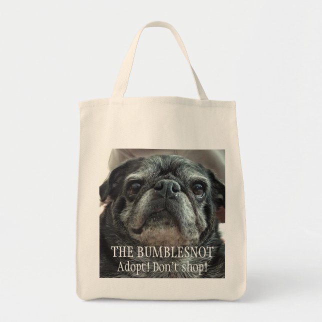 Bolso De Tela Bumblesnot "que hace frente" al ultramarinos/a la (Frente)