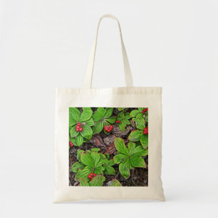 Bolso De Tela Bunchberry con bayas