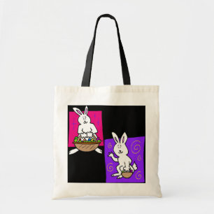 Bolso De Tela Bunnies de Pascua