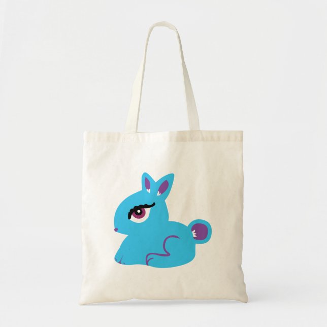 Bolso De Tela Bunny azul (Frente)