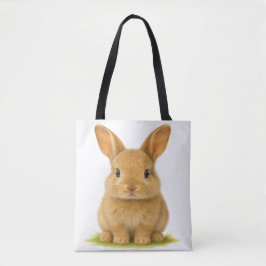 Bolso De Tela Bunny bebé en la hierba