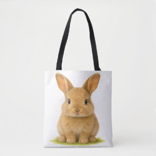 Bolso De Tela Bunny bebé en la hierba
