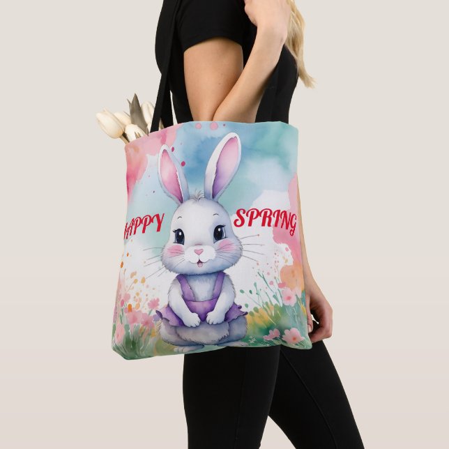 Bolso De Tela Bunny bebé en primavera (Detalle)