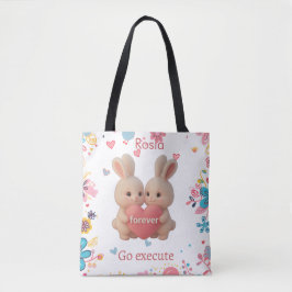 Bolso De Tela Bunny Christmas Stocking – Personal Holiday Ch arm