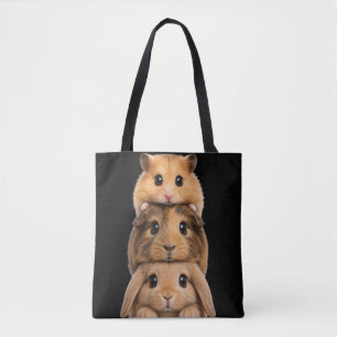 Bolso De Tela Bunny, Conejillo de Indias y hámster en niveles