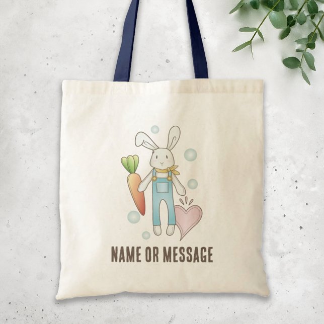Bolso De Tela Bunny de animales rellenos personalizados (Subido por el creador)