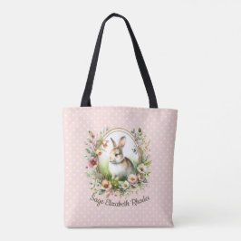 Bolso De Tela Bunny de primavera