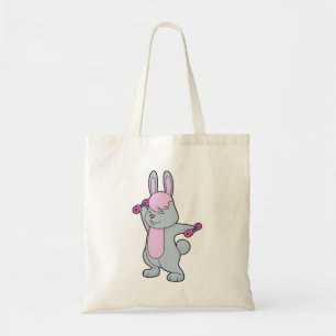 Bolso De Tela Bunny Fitness Dumbbell