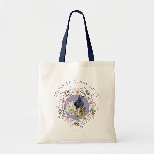 Bolso De Tela Bunny Lover certificado (Frente)