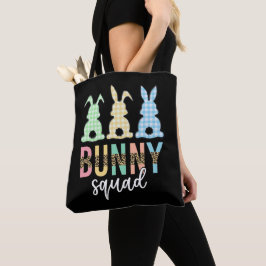 Bolso De Tela Bunny Squad | Caza de huevos de Pascua Conejito