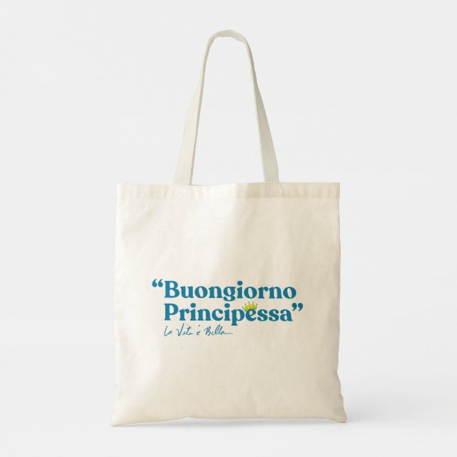 Bolso De Tela Buongiorno Principessa (Reverso)