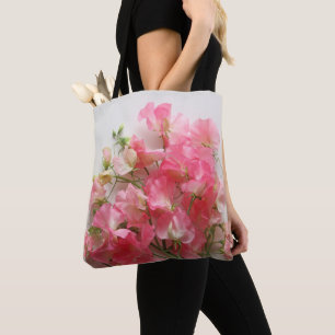 Bolso De Tela Buque de arveja rosa