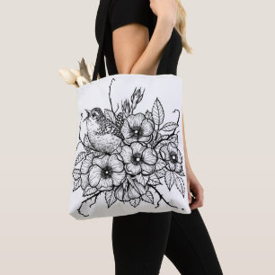 Bolso De Tela Buquete de Wren
