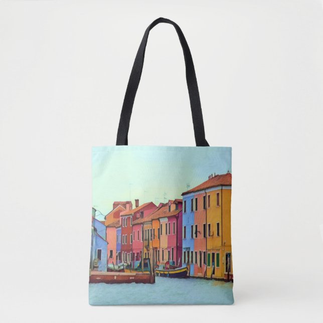 Bolso De Tela BURANO - Laguna Veneciana - Burano (Anverso)