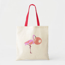 Bolso De Tela Burbble Gum Flamingo