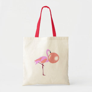 Bolso De Tela Burbble Gum Flamingo