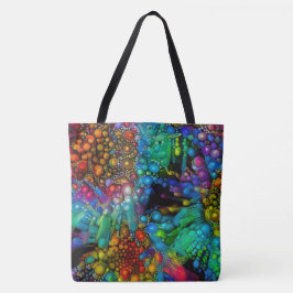 Bolso De Tela Burbuja psicodélica explota dias abstractas