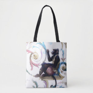 Bolso De Tela Burbujas de monos que soplan