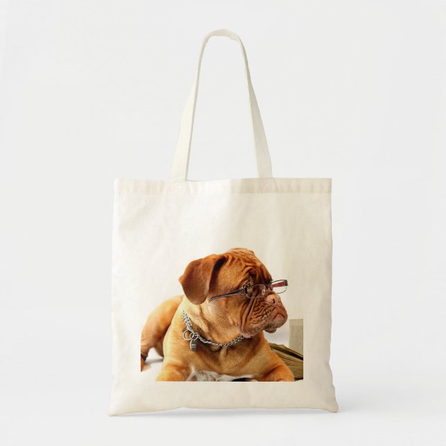 Bolso De Tela Burdeos Mastiff, regalo francés Mastiff Bordeauxdo (Frente)